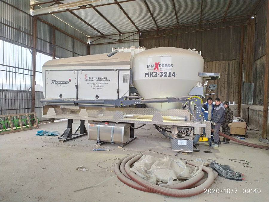 Мобильный комбикормовый завод в Удмуртии