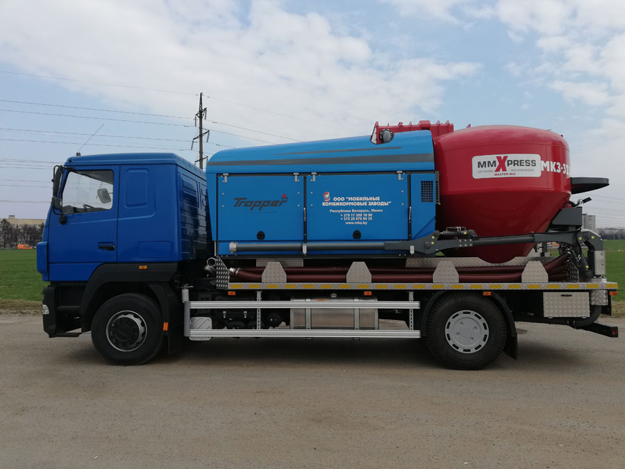 Мобильный комбикормовый завод в Узбекистане